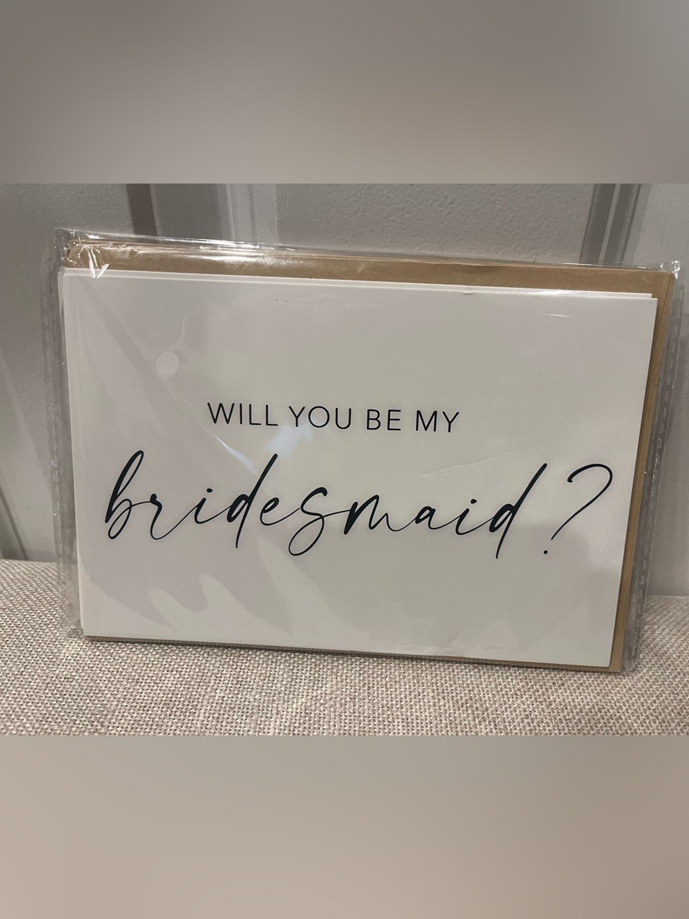 NEW WILL YOU BE MY BRIDESMAID CARDS WITH ENVELOPES- SET OF 6